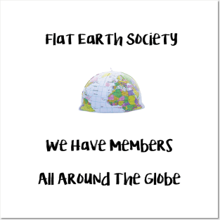 Flat Earth Society Posters and Art